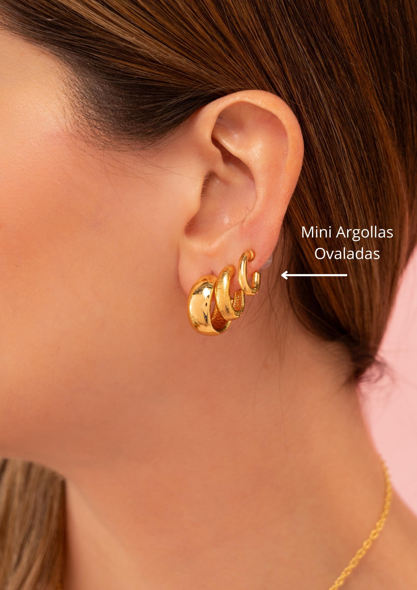 Mini Argollas Ovaladas