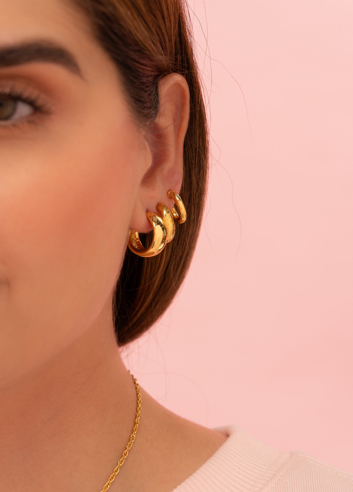 Argollas Ovaladas con Textura