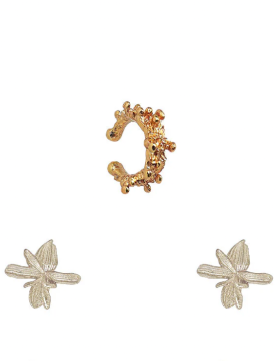 AROS SPRING SILVER + EARCUFF