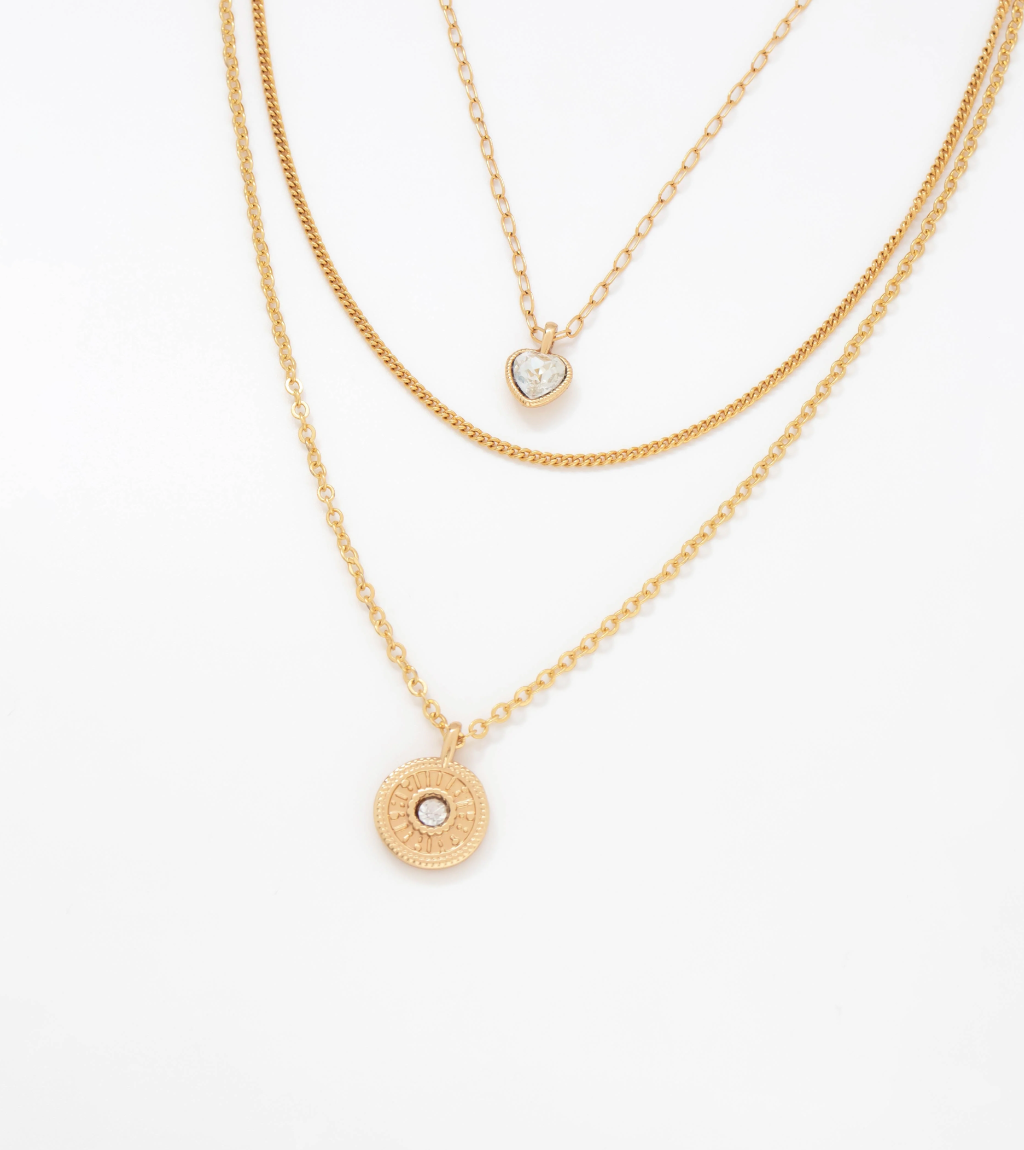 SET COLLARES PUNTOS DE LUZ CON AROS DE REGALO