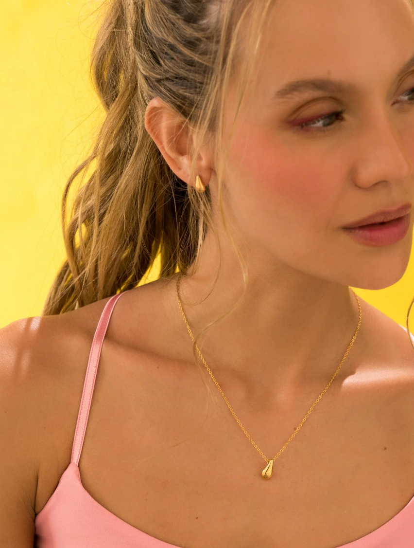 Set Aros y Collar Mini Gotitas