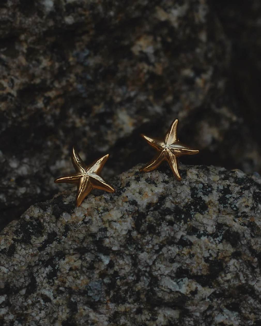 Aros Estrella de Mar Oro