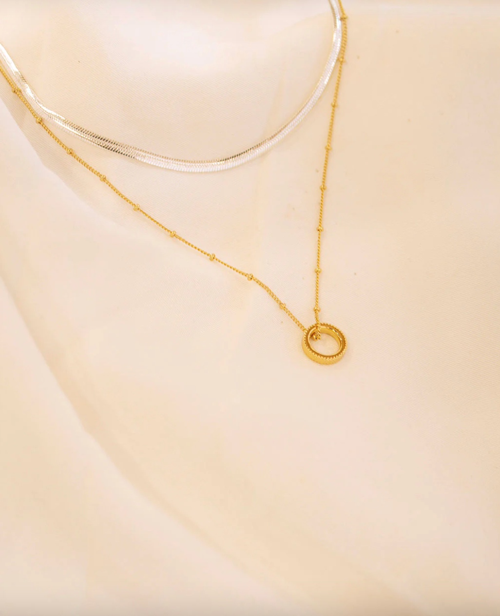 Set Collares Oro y Plata