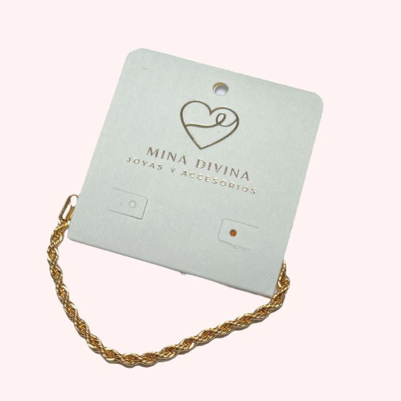 PULSERA ENTORCHADA ORO
