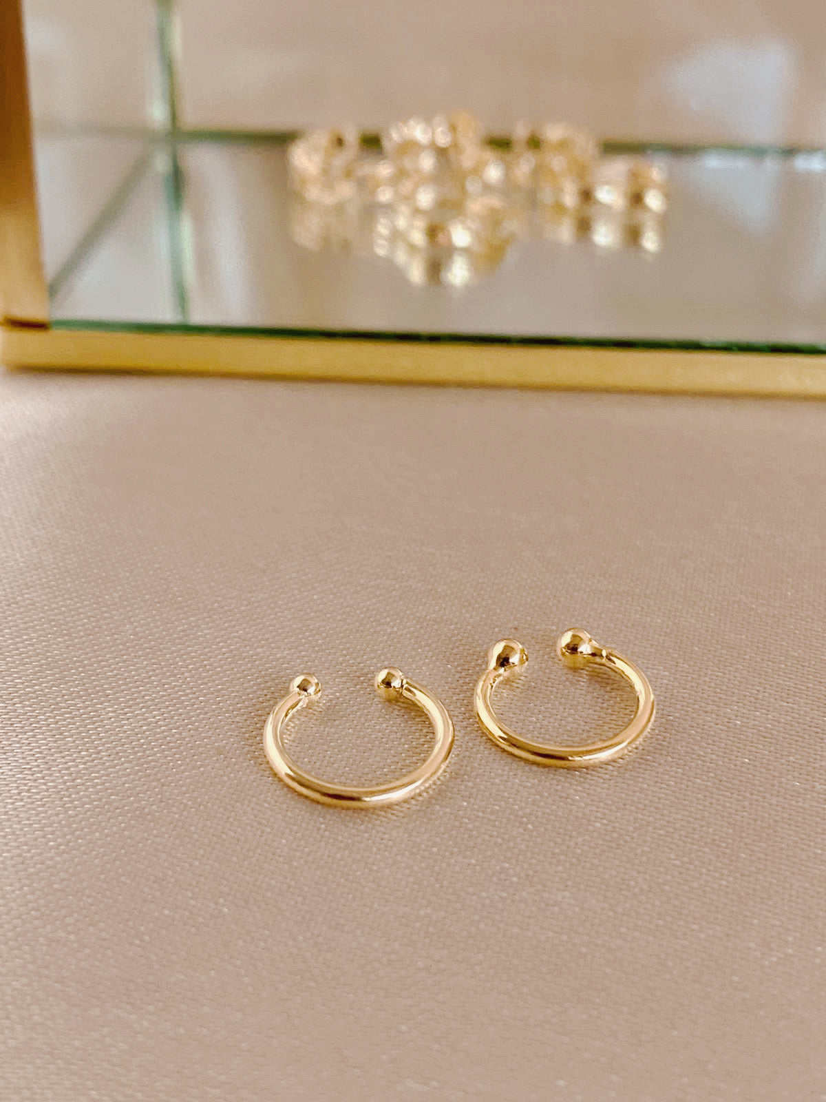 Earcuff Liso Baño Oro XS