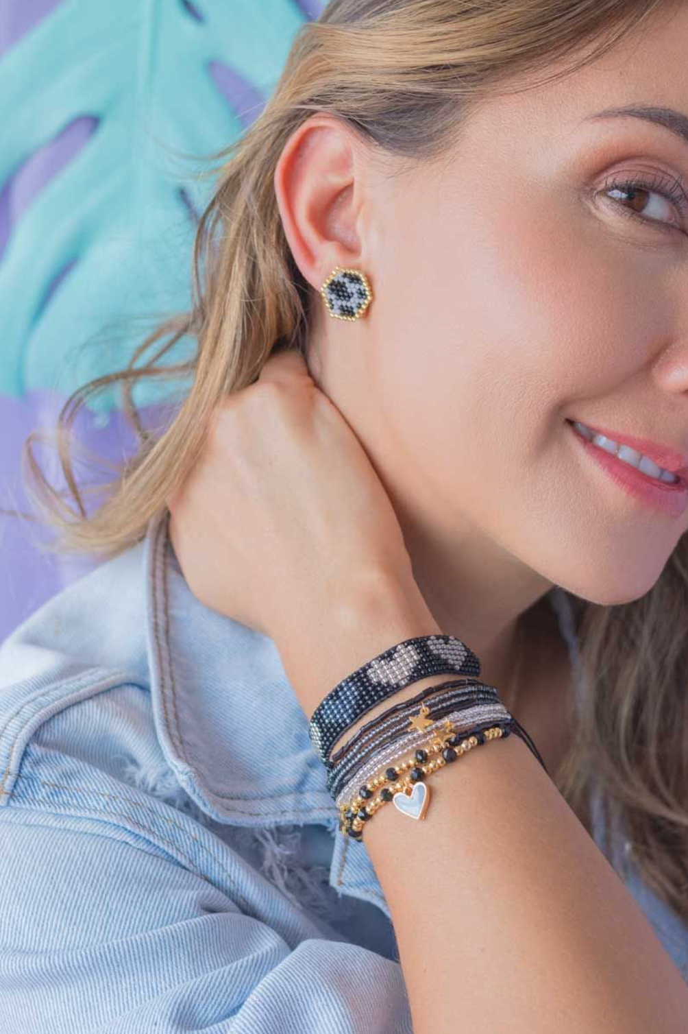 PACK PULSERAS BLACK HEART