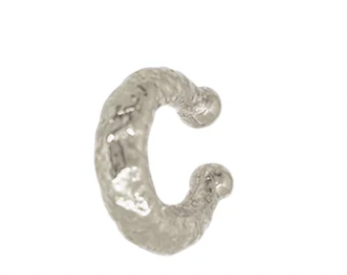EARCUFF TEXTURA SILVER L