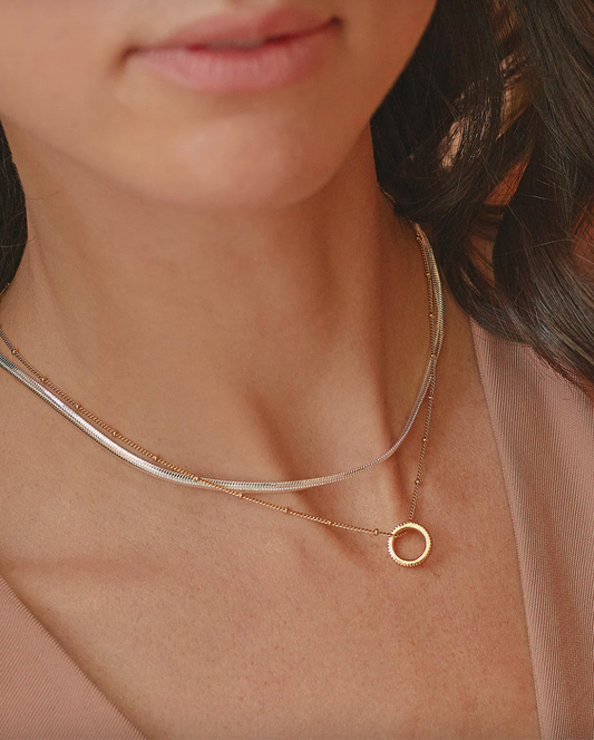 Set Collares Oro y Plata