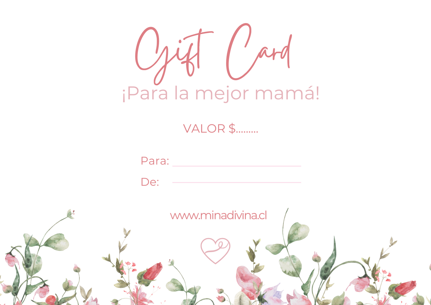 GIFT CARD DÍA DE LA MAMÁ