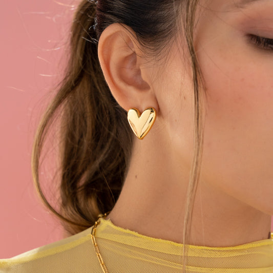 Aros Corazón Con Volúmen